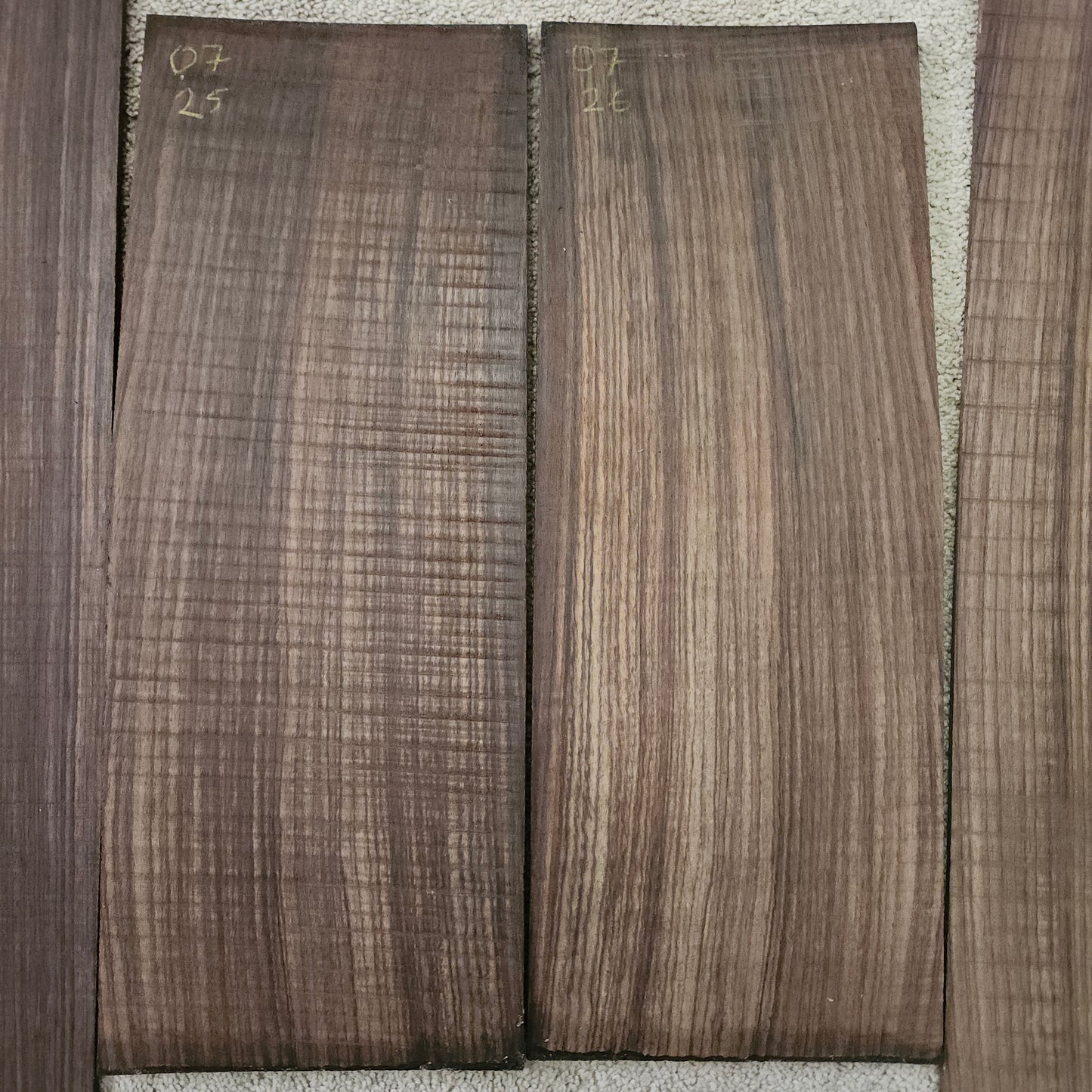 Indian rosewood acoustic guitar back and side