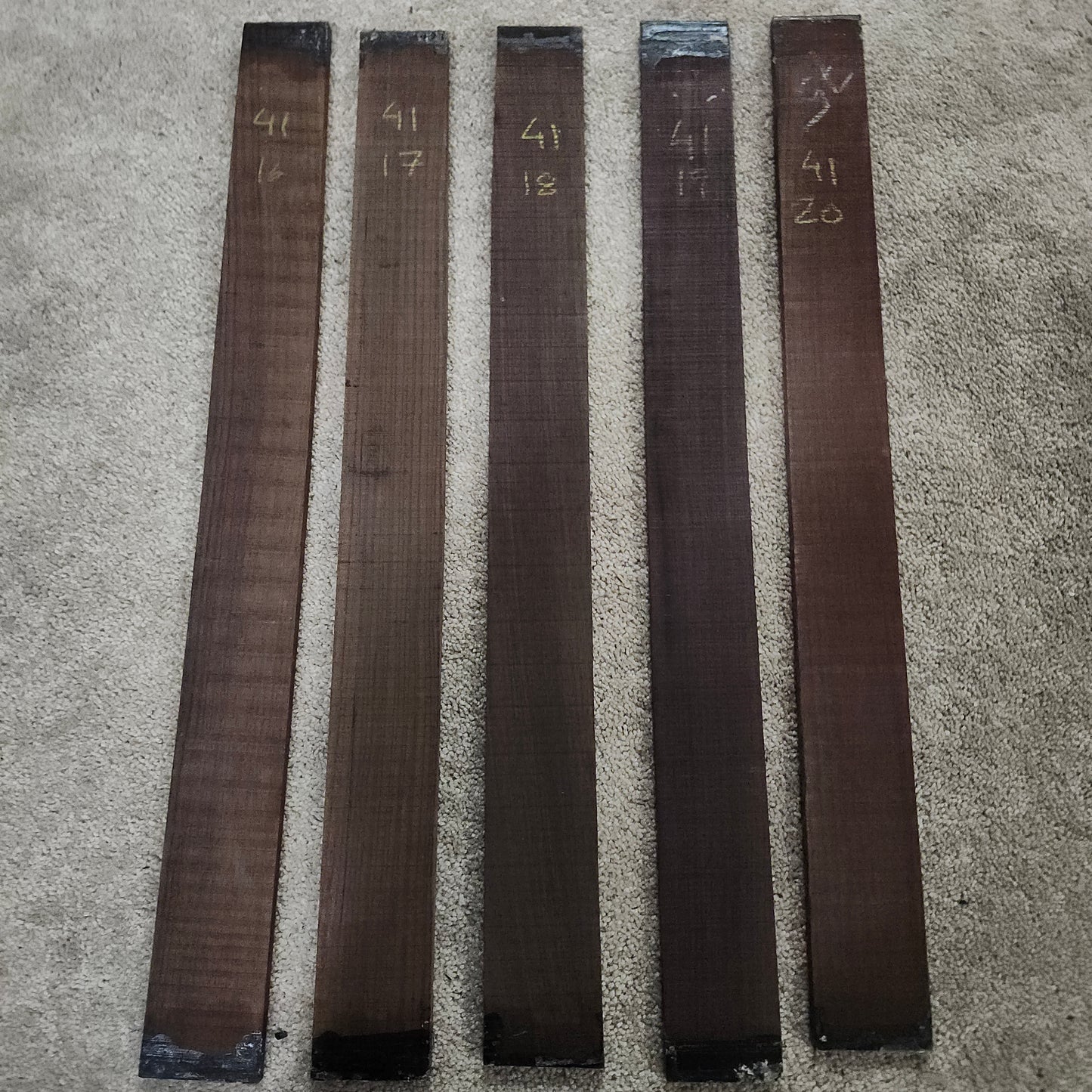 Indian rosewood fingerboard veneer