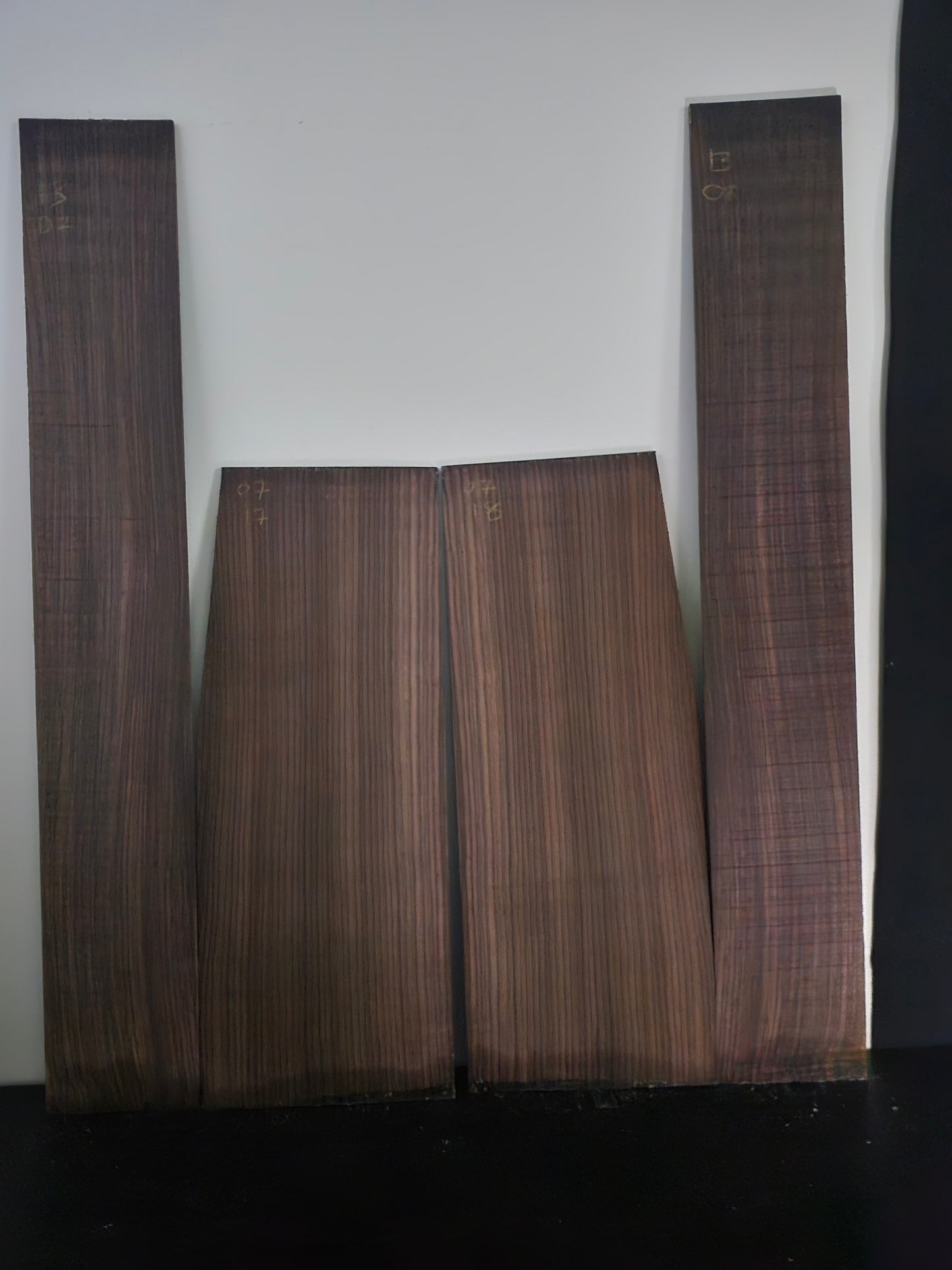 Indian rosewood acoustic guitar back and side