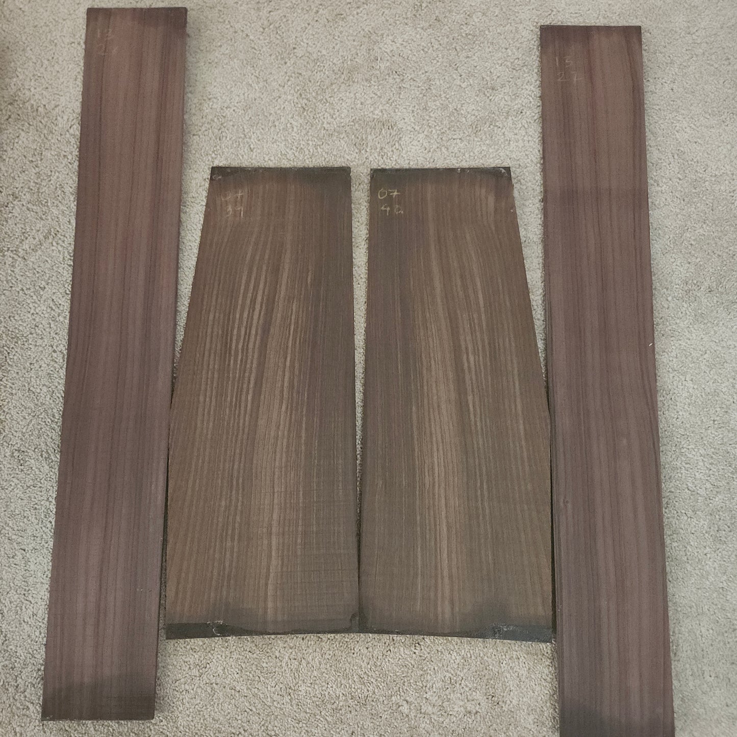 Indian rosewood acoustic guitar back and side