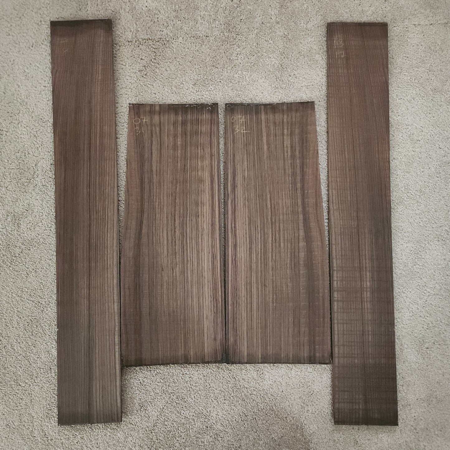 Indian rosewood acoustic guitar back and side