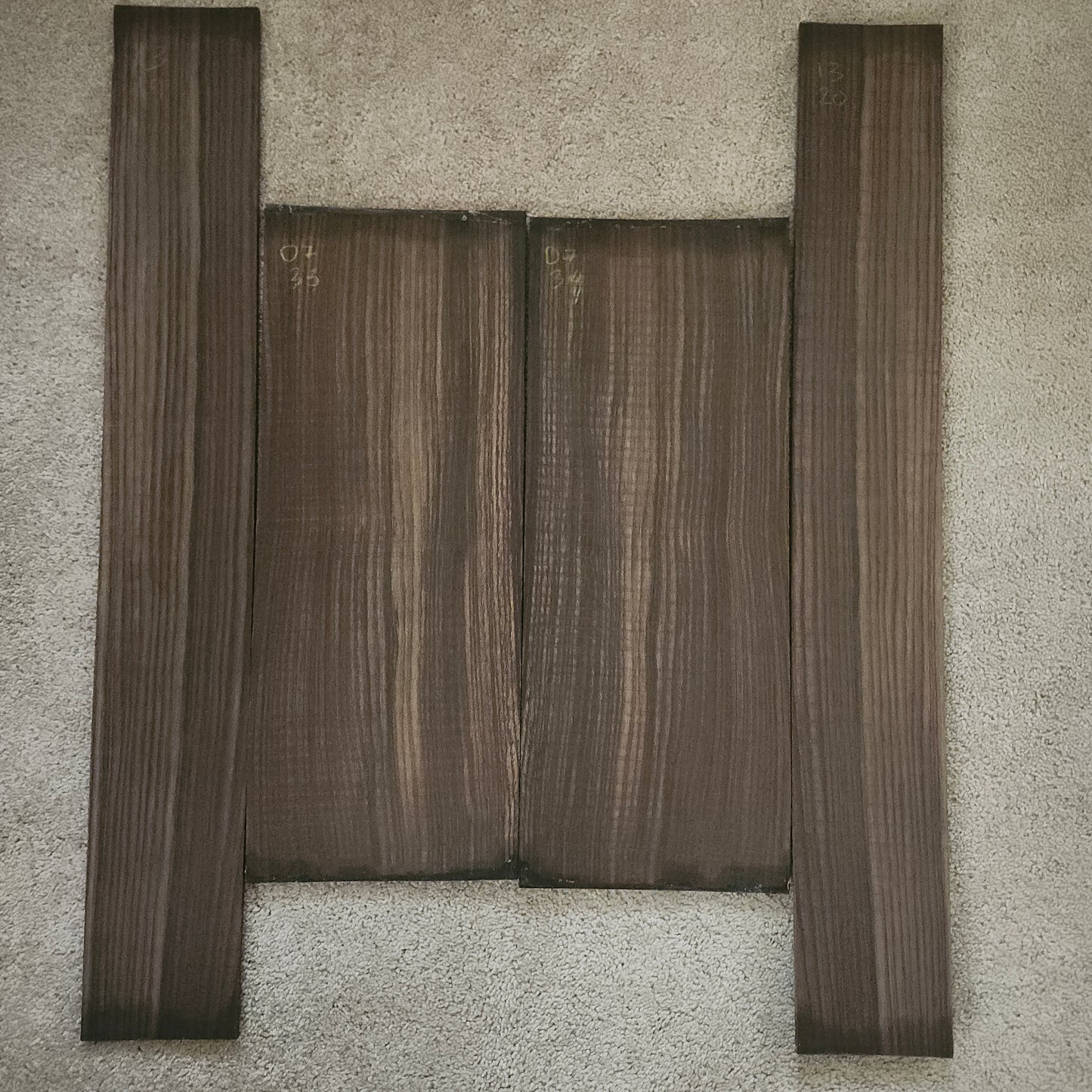 Indian rosewood acoustic guitar back and side