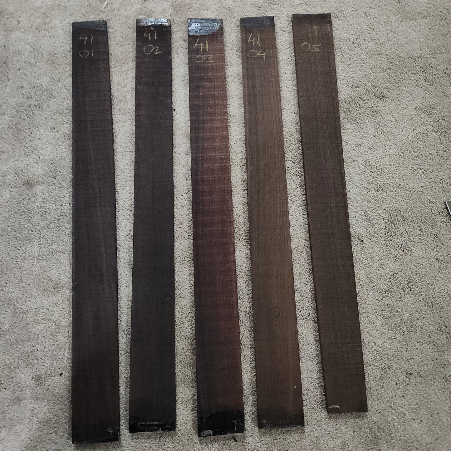 Indian rosewood fingerboard veneer