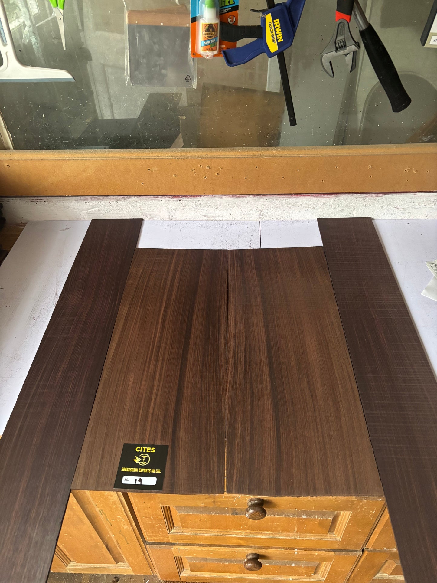 Indian rosewood back and side 19(western) 550/220/4.5 - 850/130/4.5MM